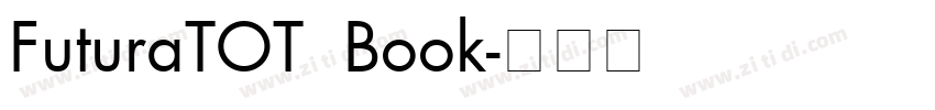 FuturaTOT  Book字体转换